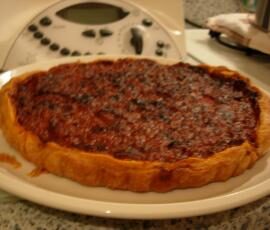 Tarte au boeuf et à la tomate