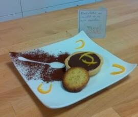 TARTE AU CHOCOLAT ET SA TUILE DENTELLE