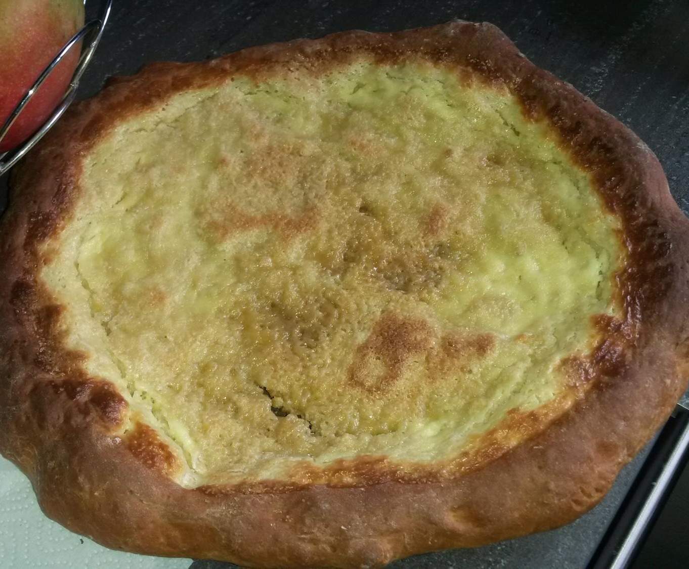 Tarte au sucre (ou galette bressane à la crème fraîche et au sucre )