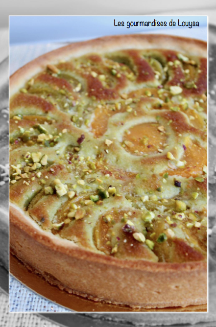 Tarte aux Abricots et Crème d'Amande à la Pistache