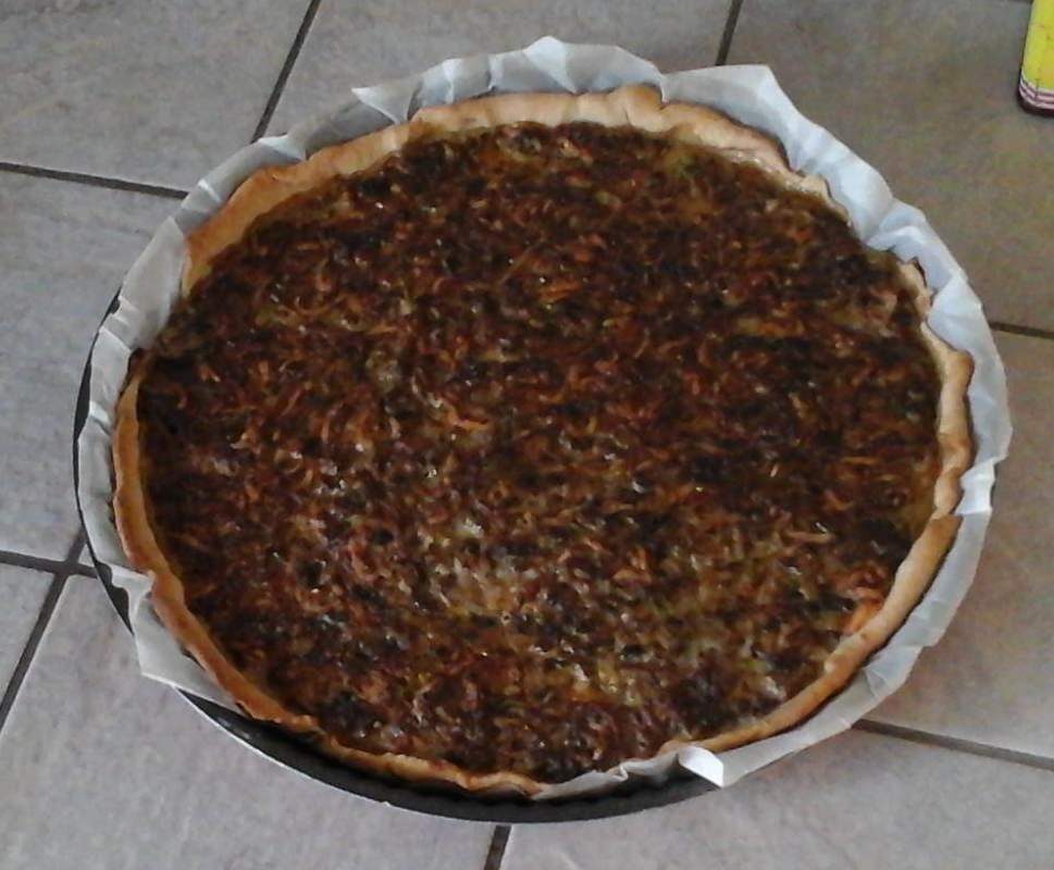 Tarte aux champignons et lardons