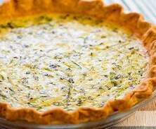Tarte aux courgettes légère