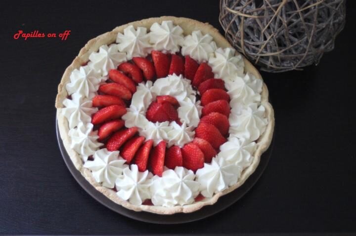 Tarte aux fraises et sa ganache à l'amande