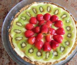 Tarte aux fraises-kiwis