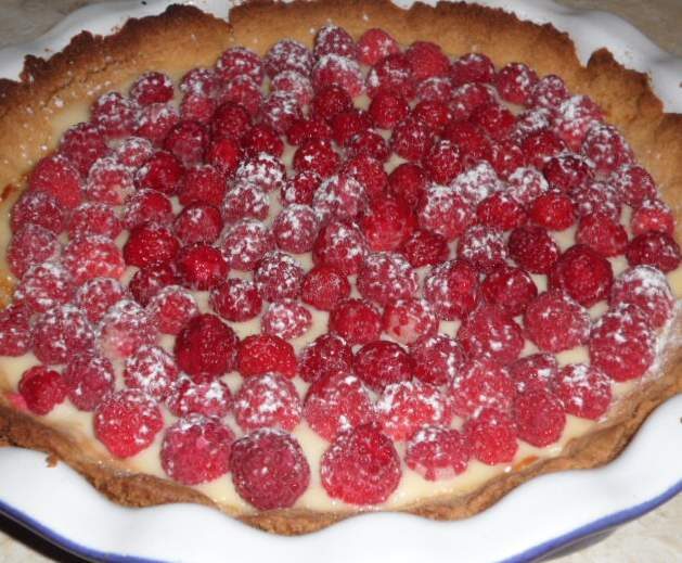 Tarte aux framboises