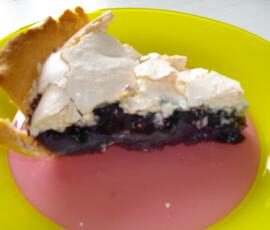 tarte aux myrtilles meringuée