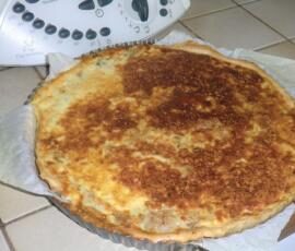 tarte aux oignons rouges et jaunes