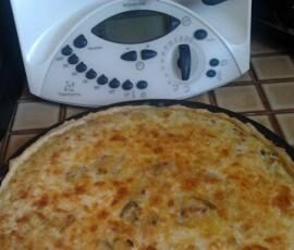 Tarte aux poireaux et lardons