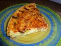 Tarte aux poireaux - St Jacques et crevettes