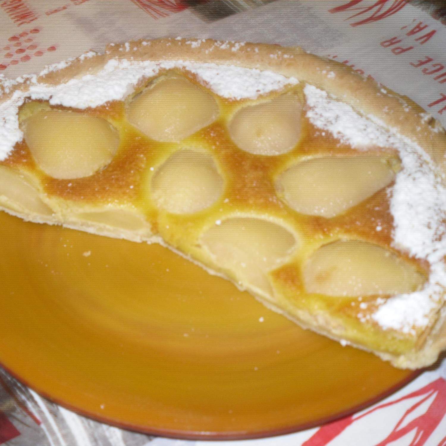 Tarte aux poires amandine