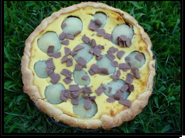 Tarte aux poires et à la pralinoise