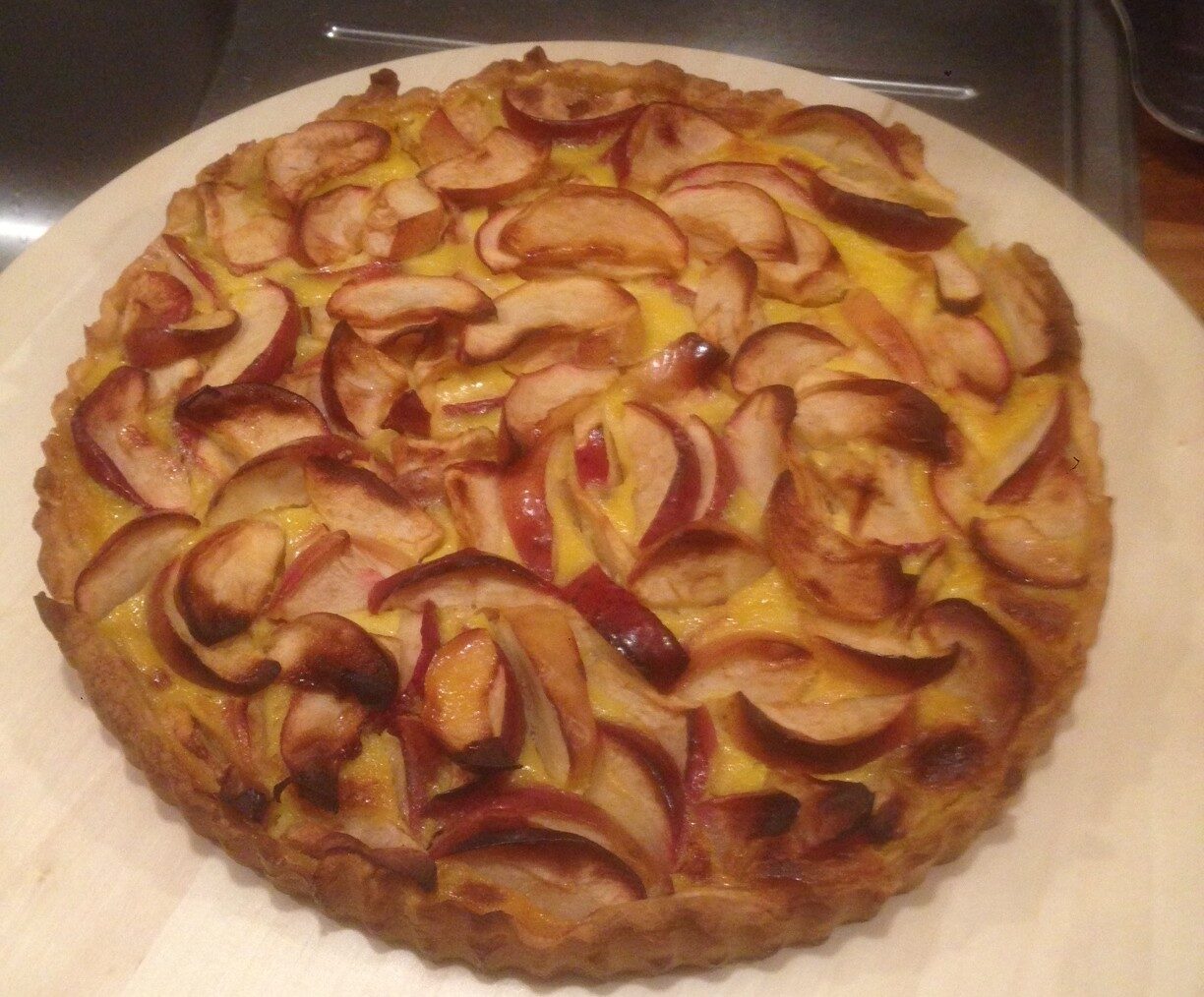 Tarte aux pommes à la crème