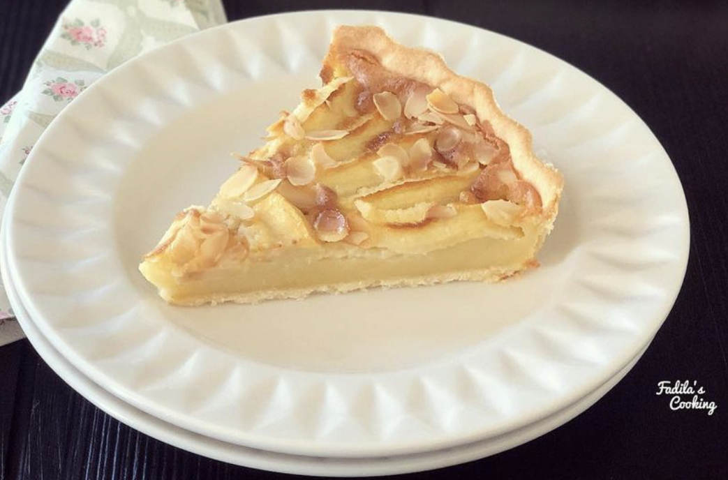 TARTE AUX POMMES ALSACIENNE par fadilascooking