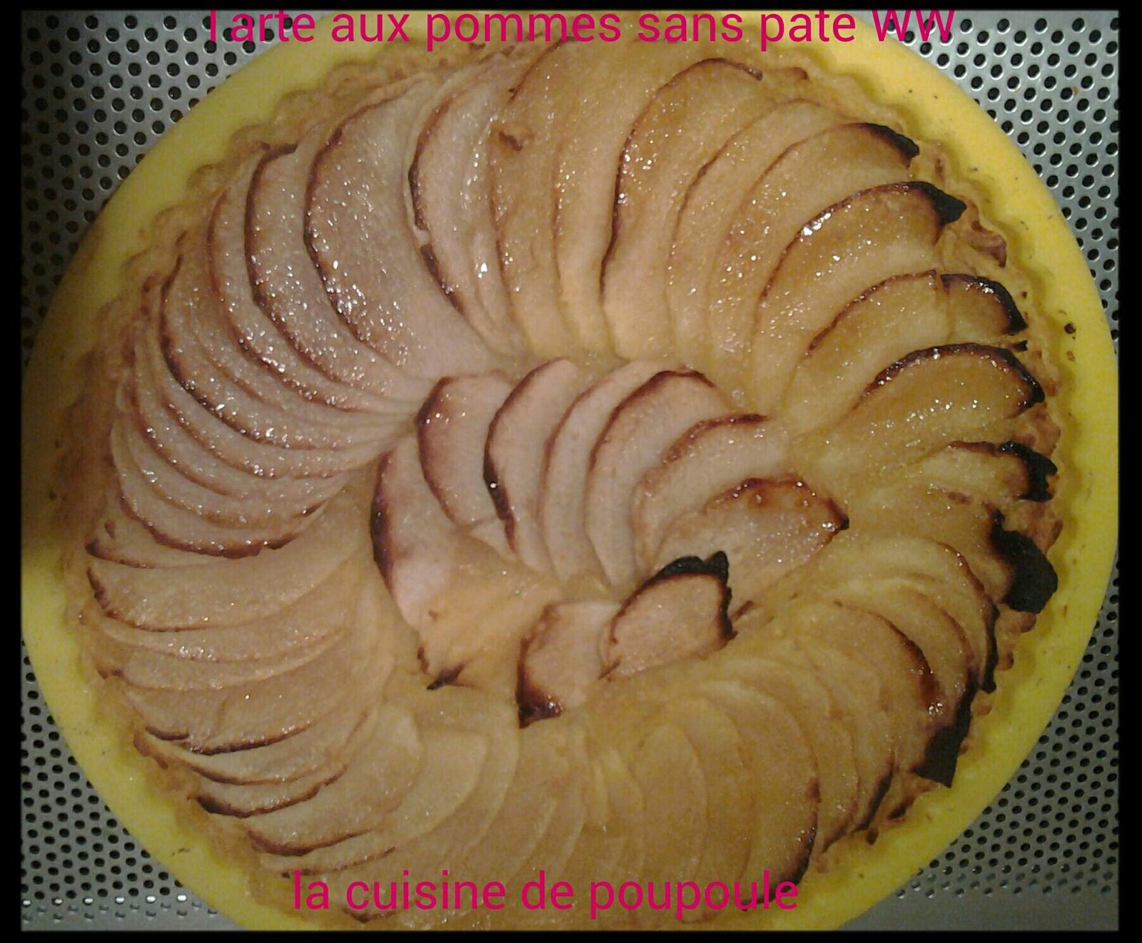 Tarte aux pommes sans pâte WW