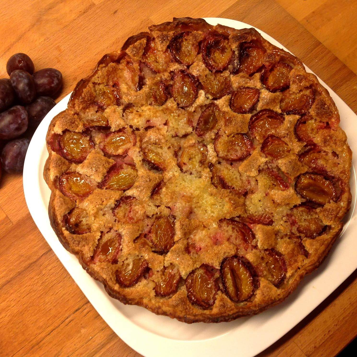 Tarte aux Quetsches et amandes