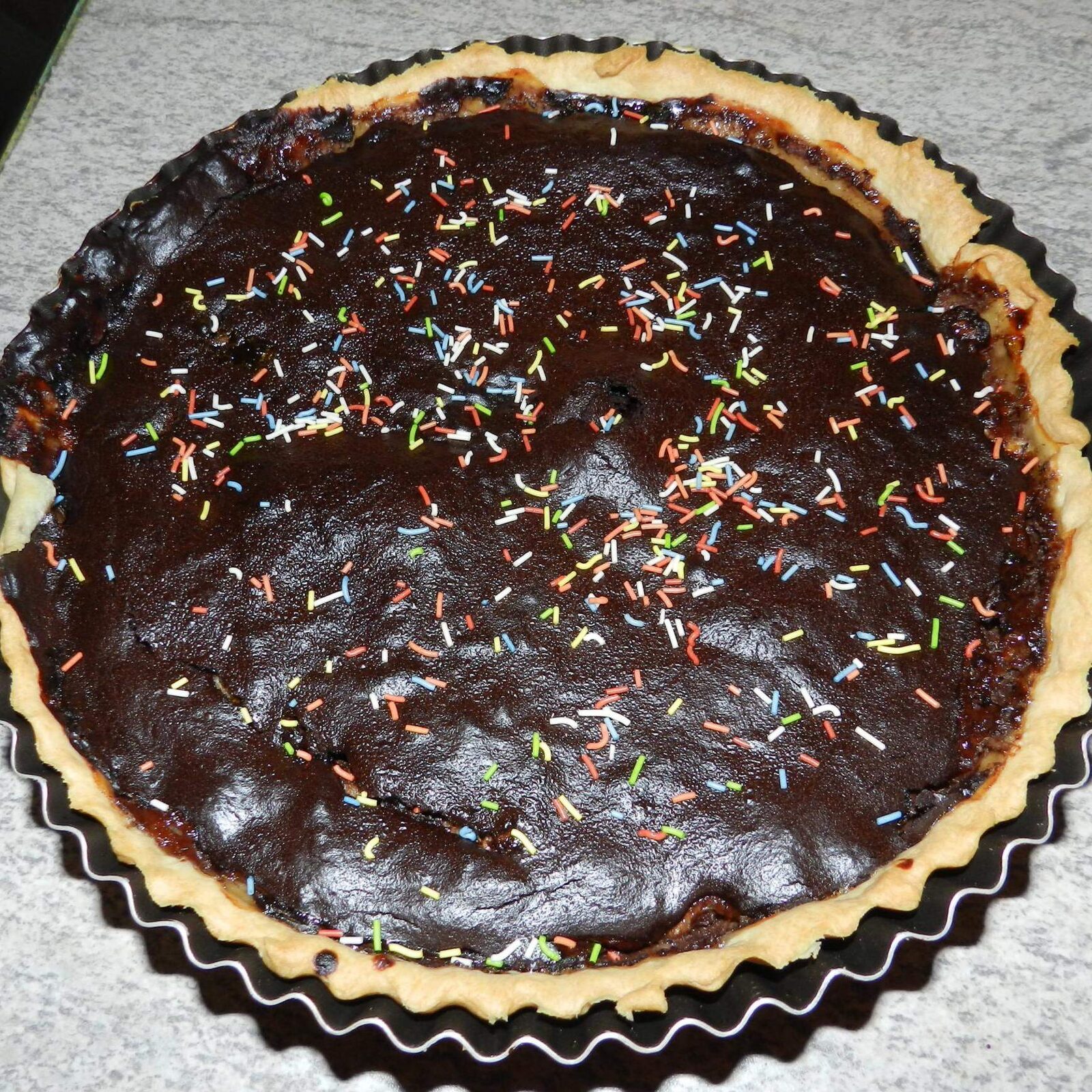 Tarte choco-banane