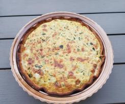 Tarte courgette et fourme d'ambert