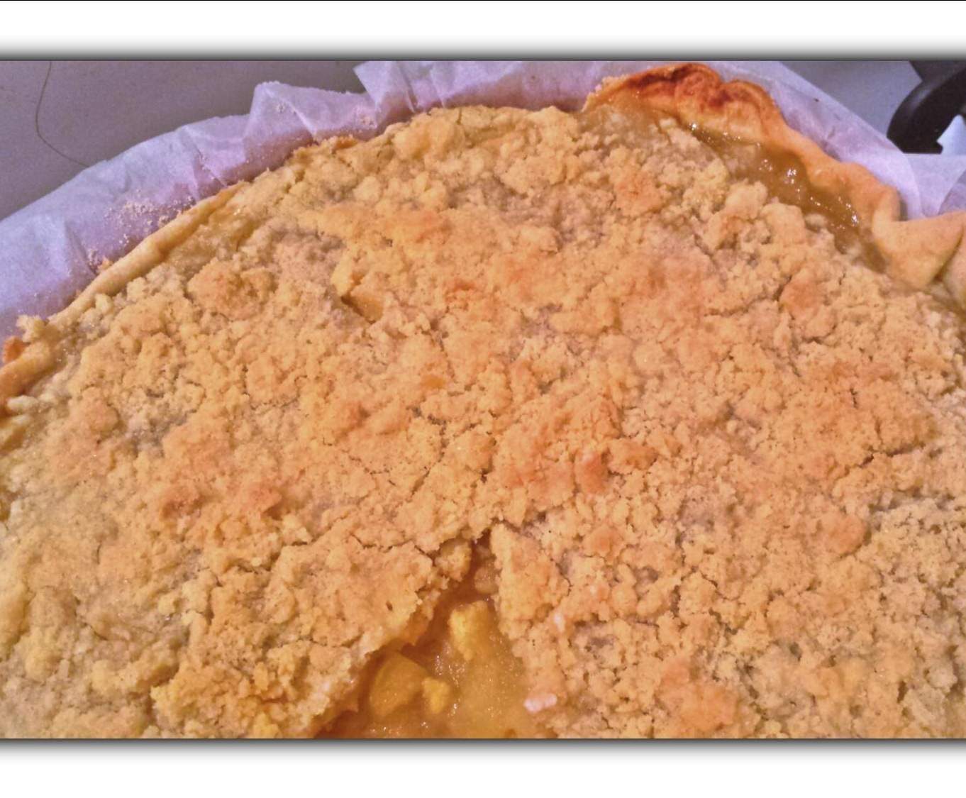 Tarte crumble aux pommes