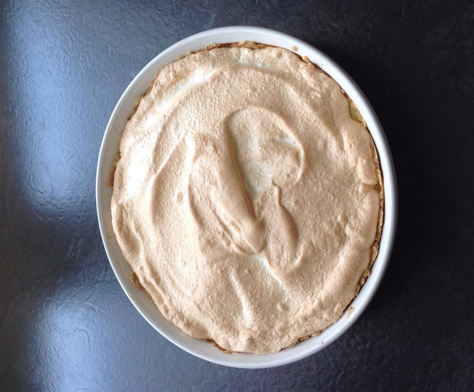 Tarte flan au citron meringuée