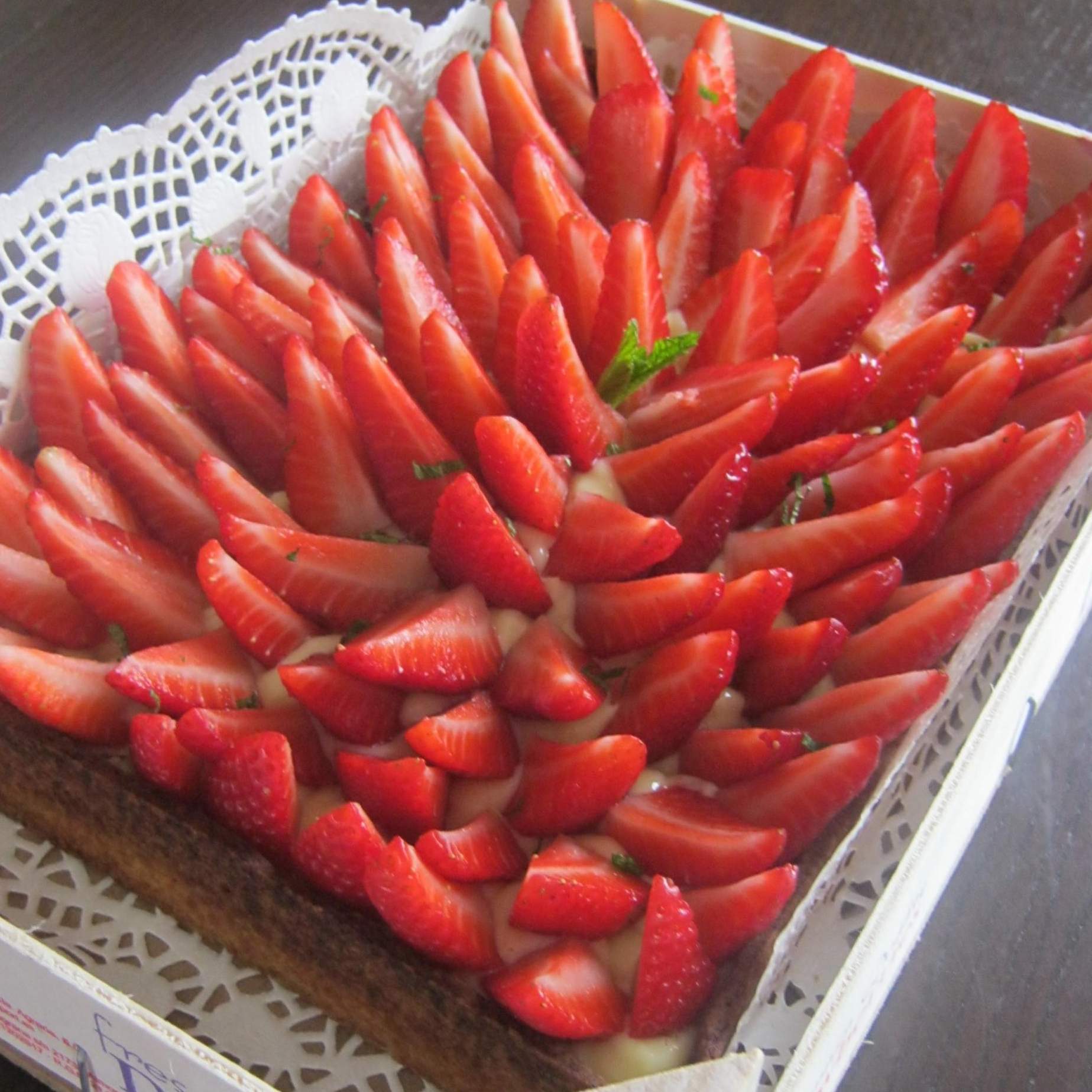 Tarte fraîche aux fraises