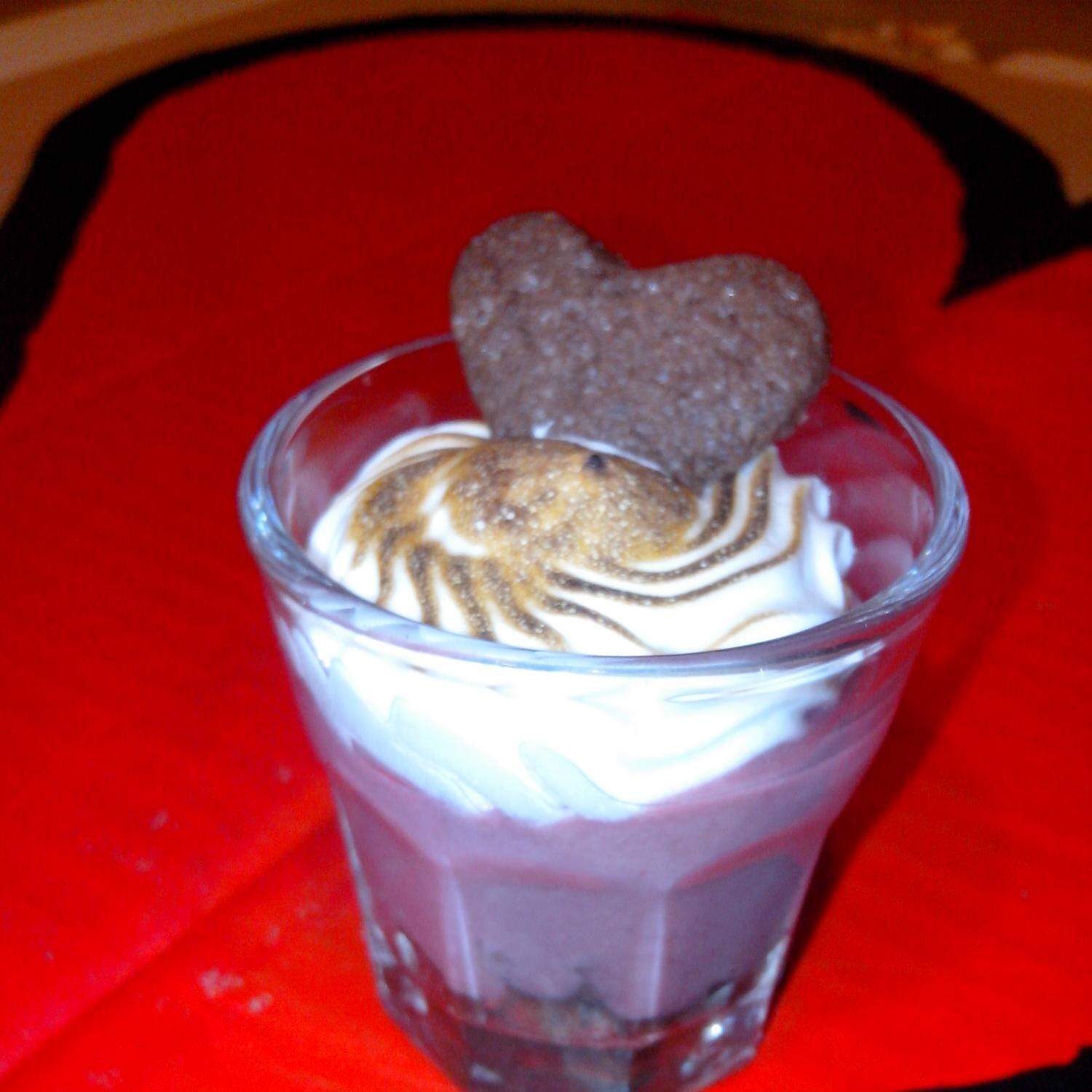 Tarte framboise-chocolat meringuée déstructurée