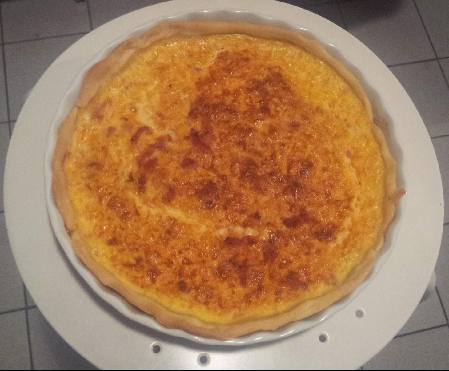 Tarte potiron et lardons