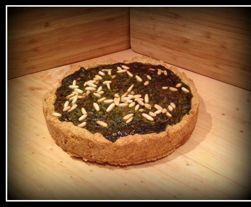 Tarte rustique aux épinard, ricotta et parmesan