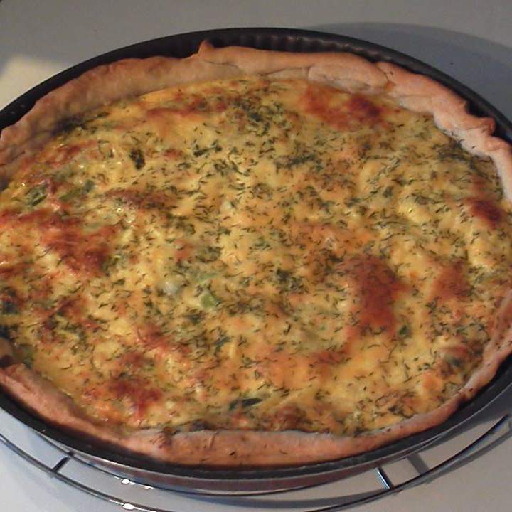 Tarte Saumon - Poireau à l'aneth