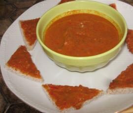 Tartinade poivrons,anchois et fondant choco-amandes à la vapeur