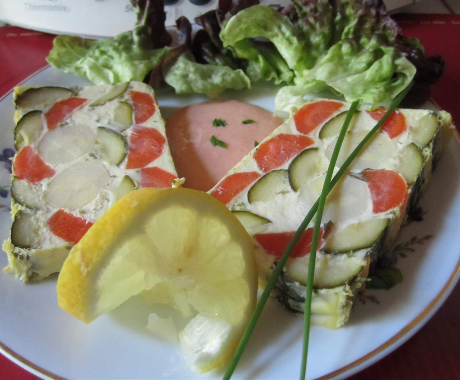 Terrine aux coeurs de palmier (ou asperges), courgettes, carottes et sa sauce légère