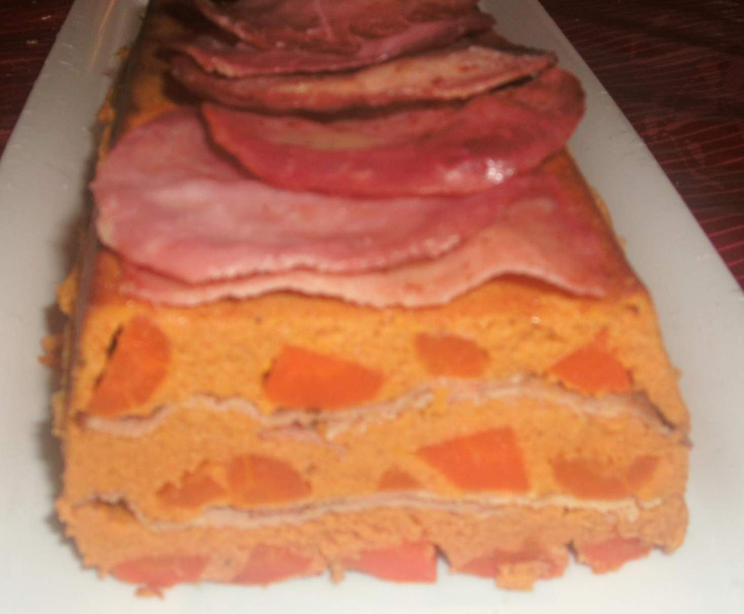 TERRINE de CAROTTES au lard fumé