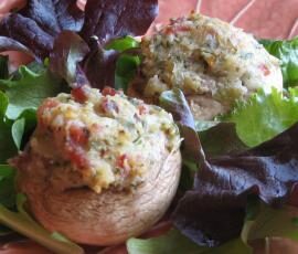 Têtes de champignons farcies