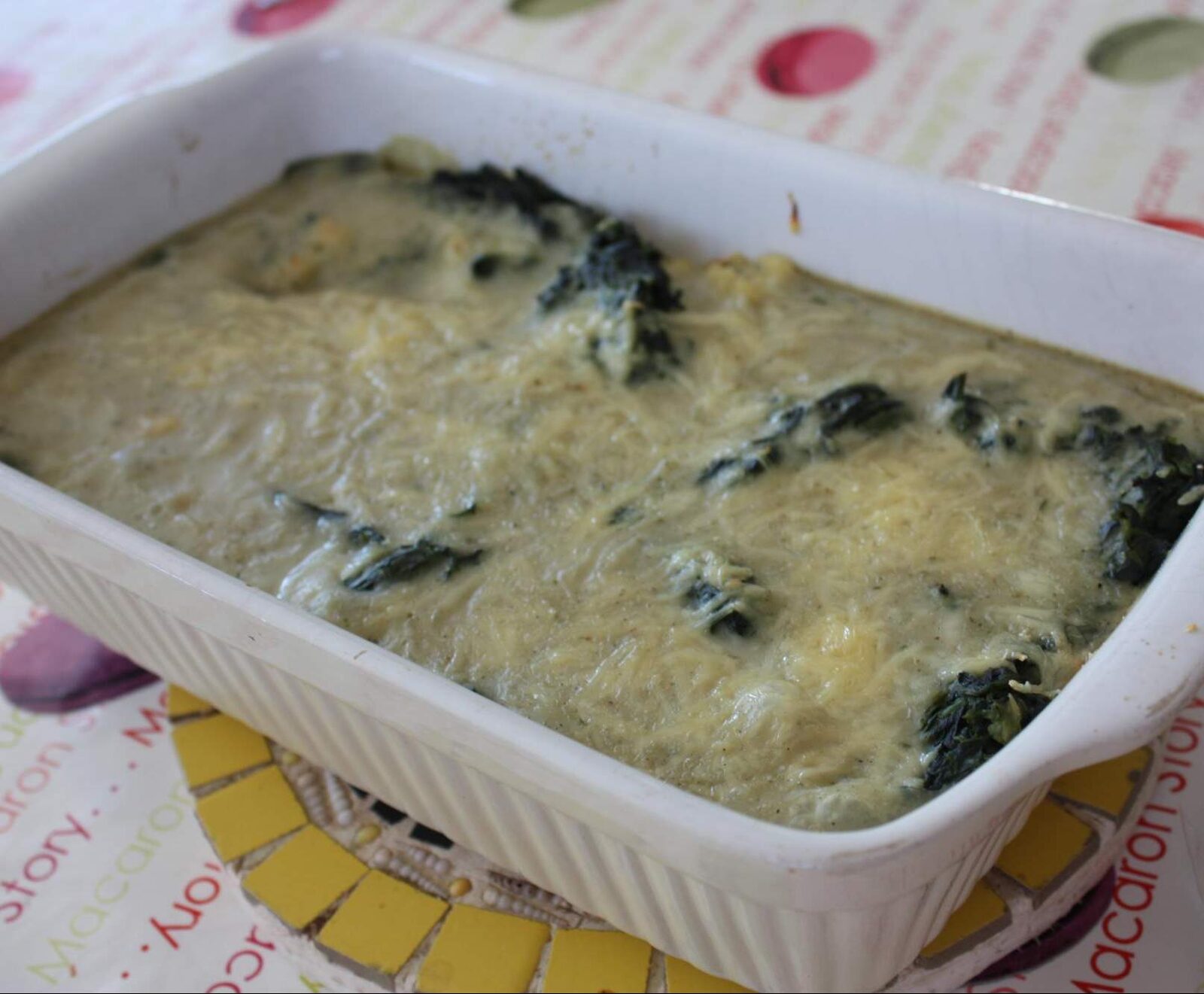 Timbale de pâtes florentine