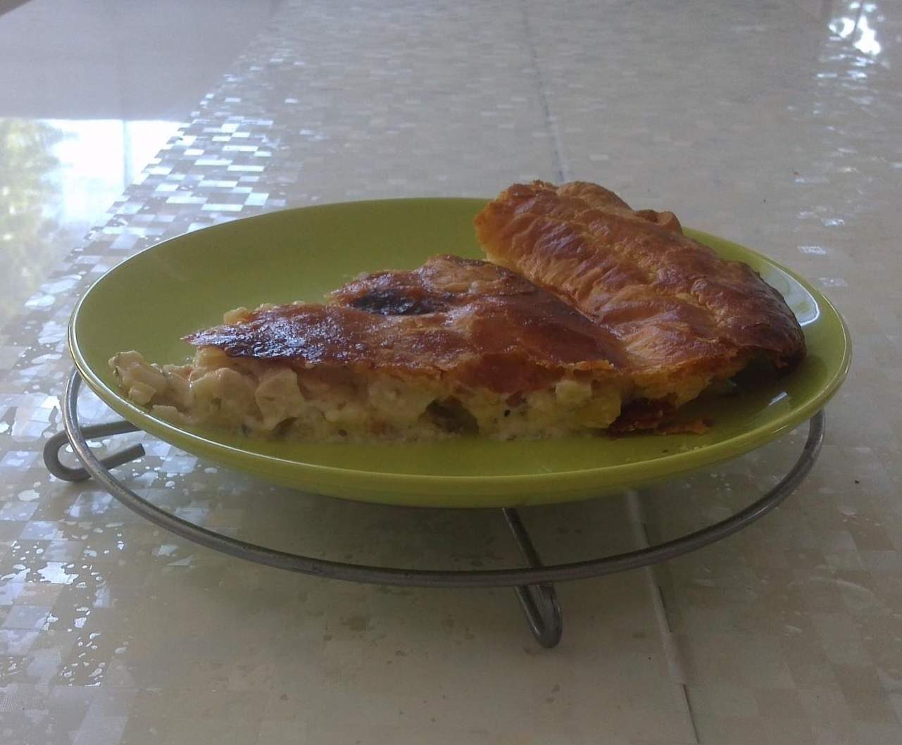 Tourte de poulet au Comté