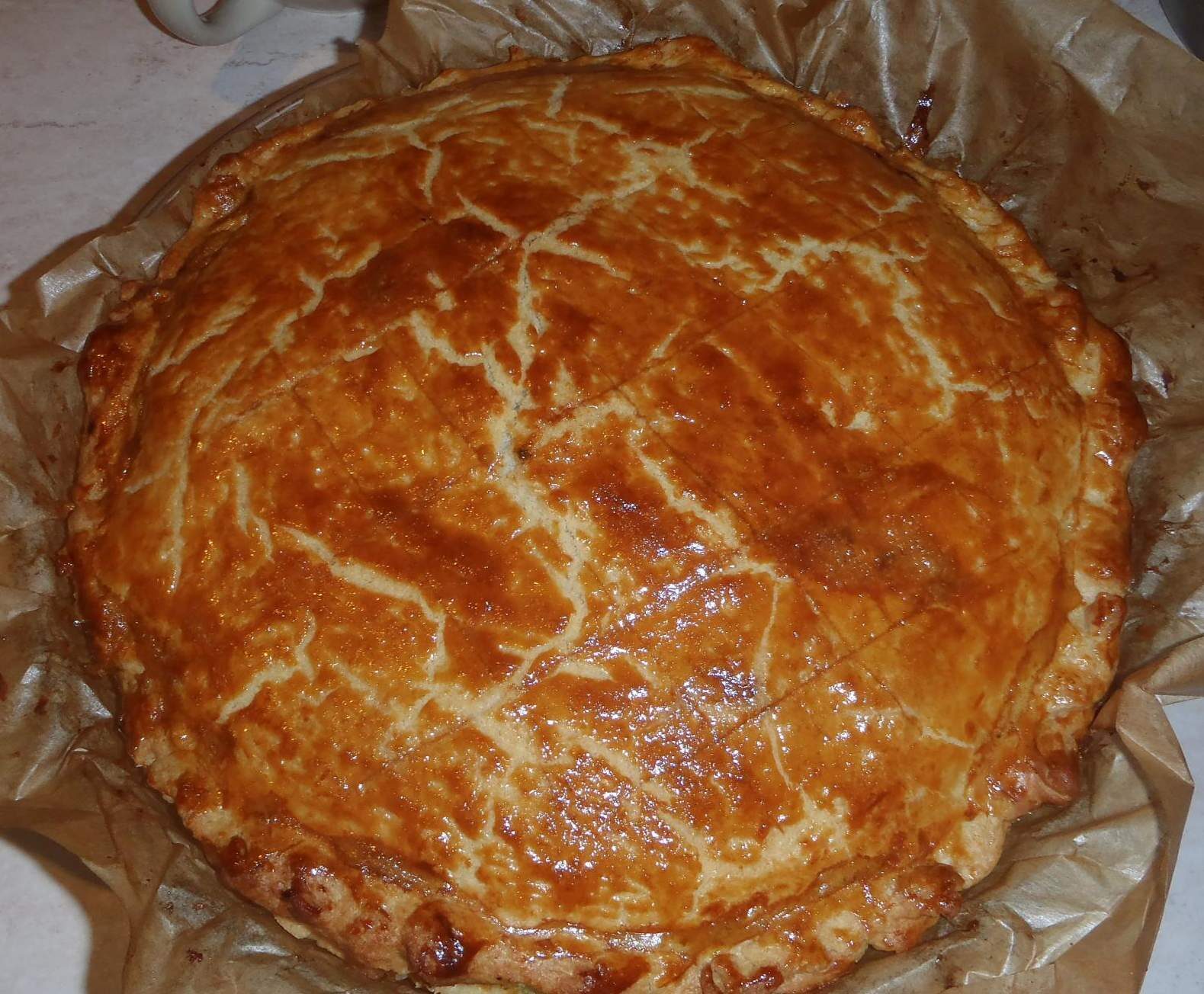 Tourte épinard jambon