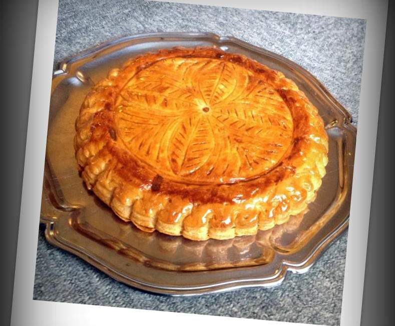 Tourte feuilletée à la frangipane de noisette ou Galette noisette
