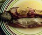 truite au lard en papillote