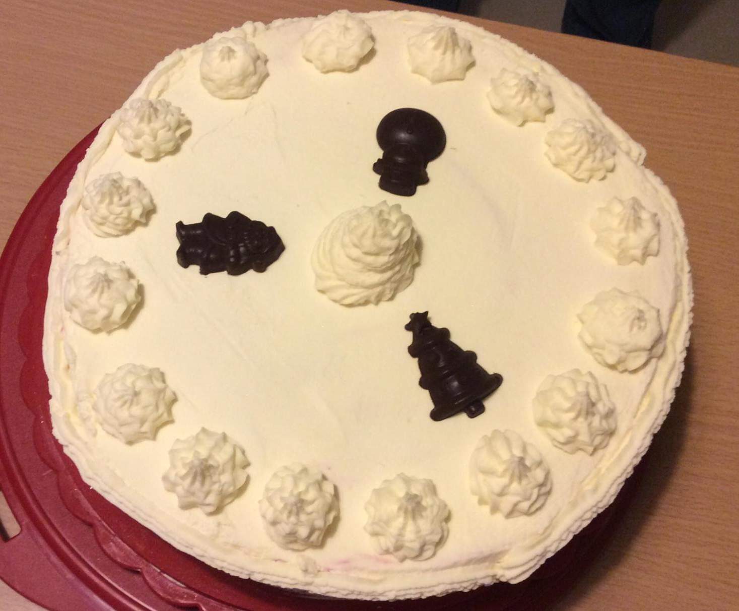 Vacherin glacé vanille framboise