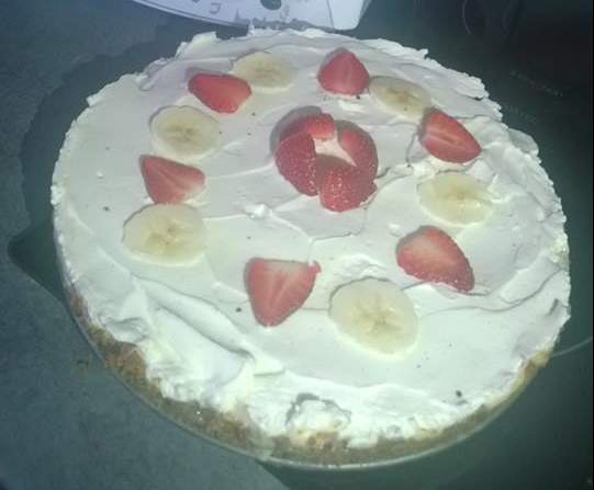 Variante de BANOFFEE PIE (banane,spéculoos,crème fouettée,lait concentré)