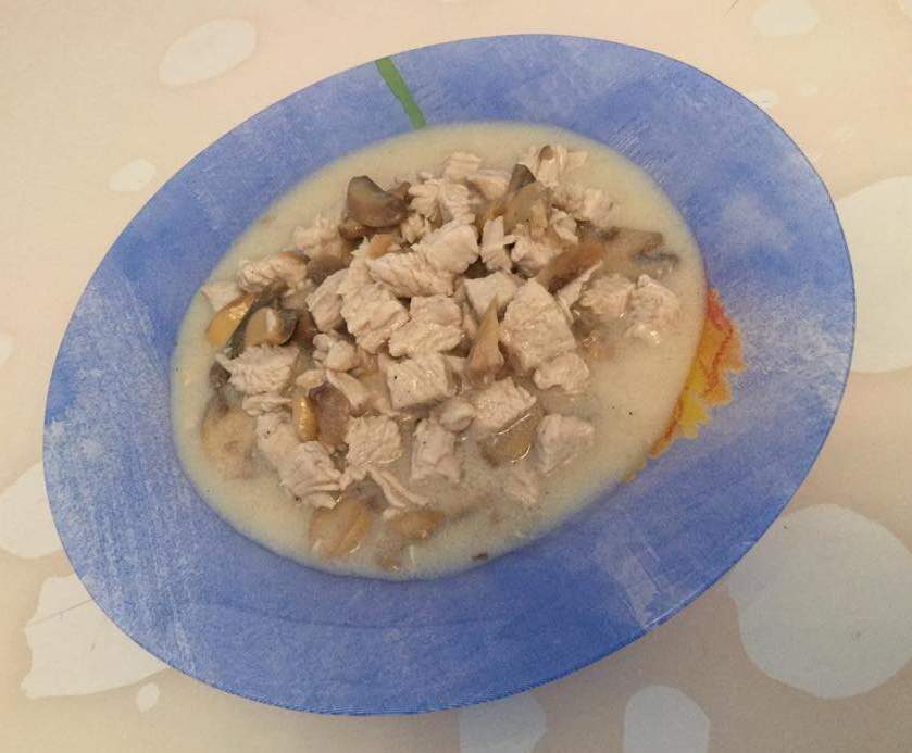 Variante de Blanquette de poulet aux champignons