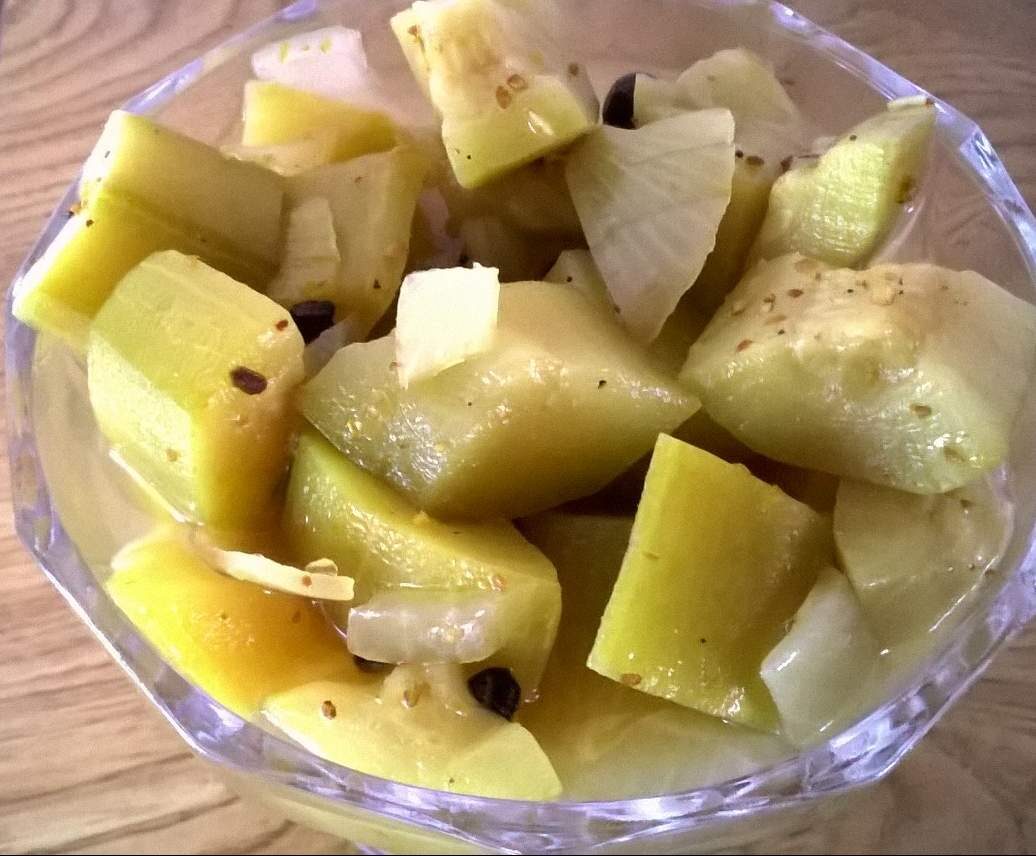 Variante de COURGETTES AU VINAIGRE AIGRE DOUX