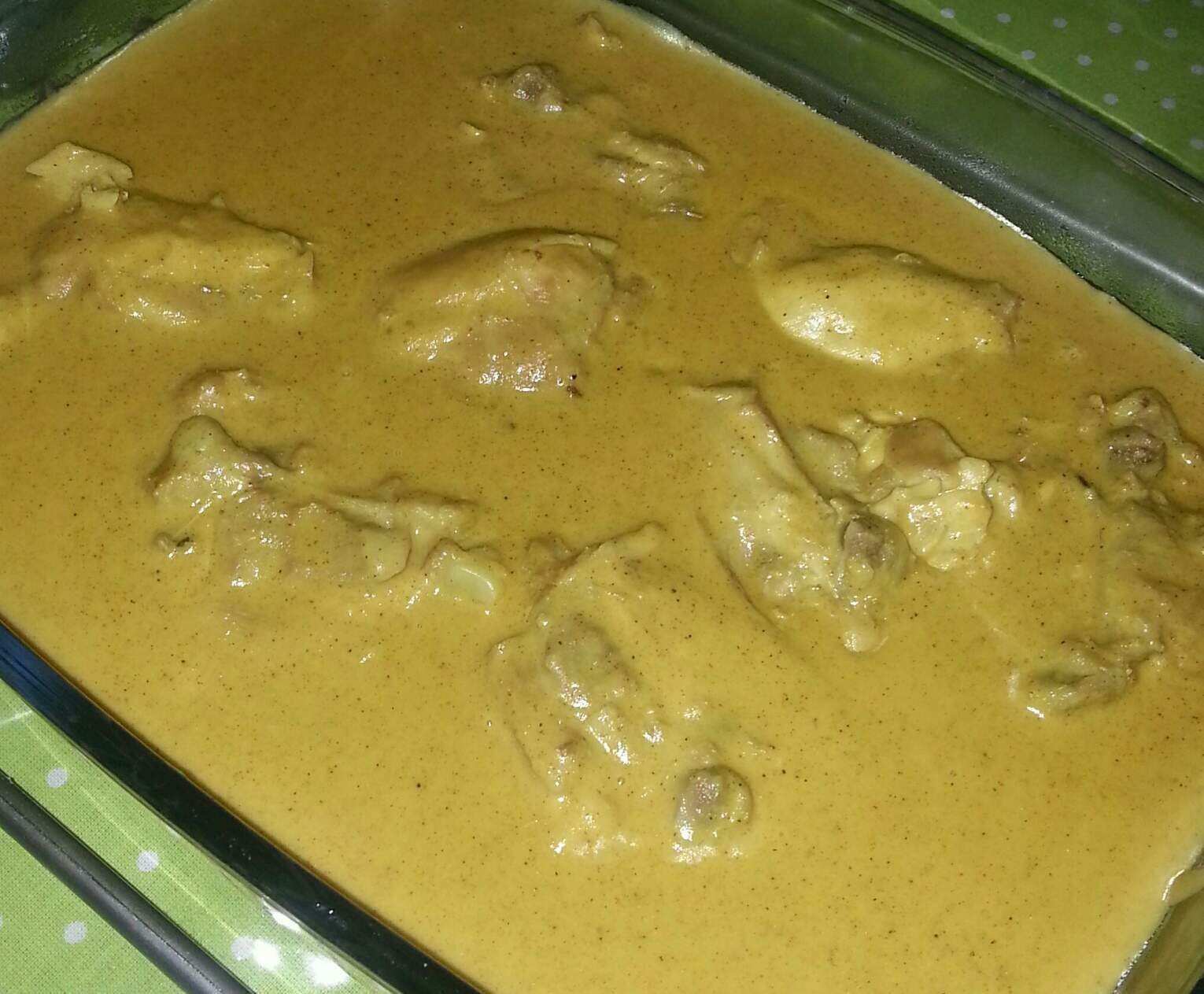 Variante de haut de cuisse de poulet sauce curry