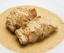 Variante de Lapin à la moutarde (sans matière grasse) et brocoli