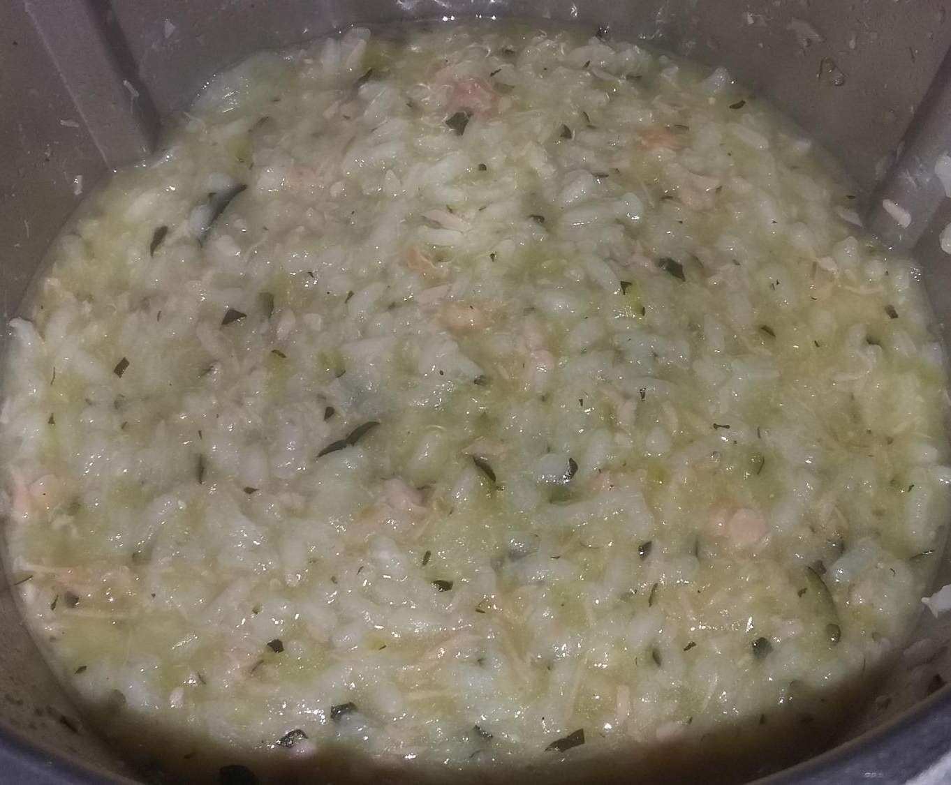 Variante de Risotto aux courgettes et saumon fumé