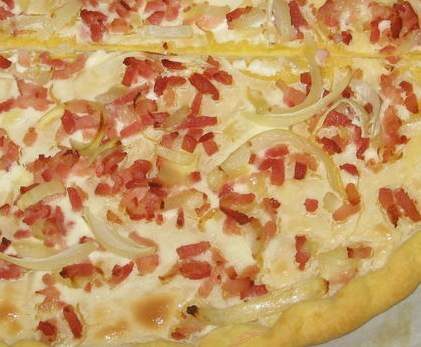 Variante de Tarte flambée (flammkueche)
