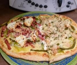 Variations autour d'1 pizza verte...
