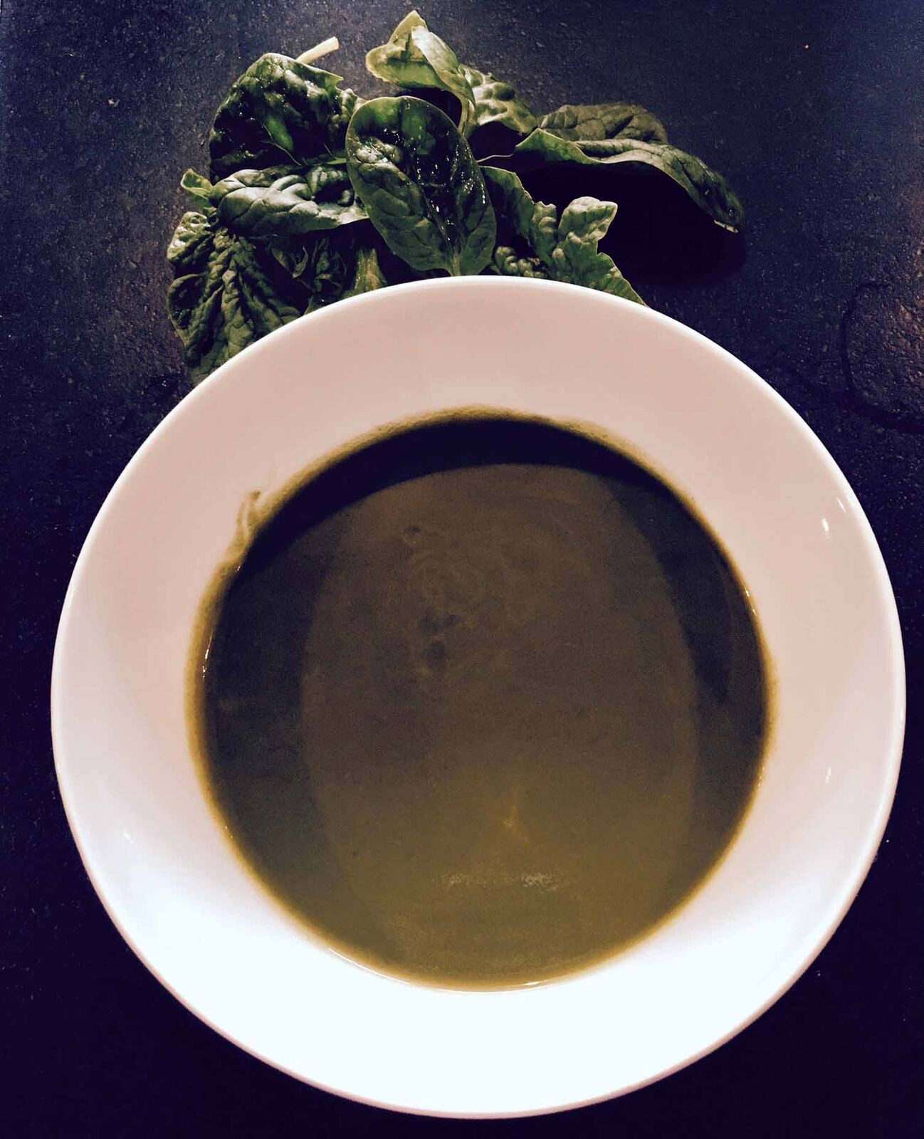 Velouté d'épinards frais