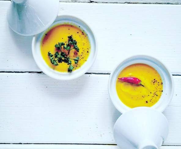 Velouté de carotte - curry