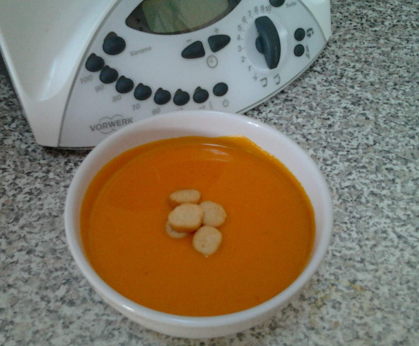 velouté de courge au poivron rouge