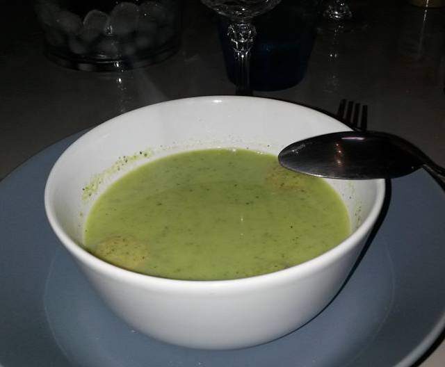 Velouté de courgettes au Boursin ail et fines herbes